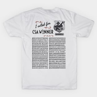 I voted for Kat! - CSA Winner T-Shirt